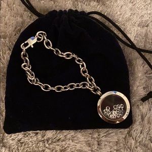 Silver Locket Bracelet